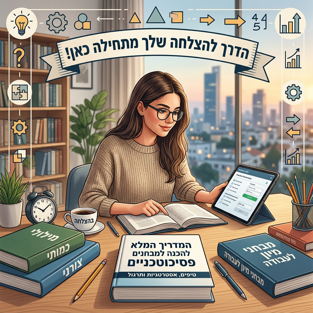 הכנה למבחנים פסיכוטכניים: מדריך להצלחה קלה
