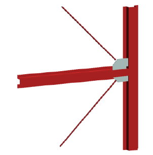 Bracing rods and structures LOD 350