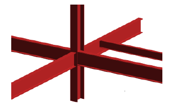 Steel beam LOD 300