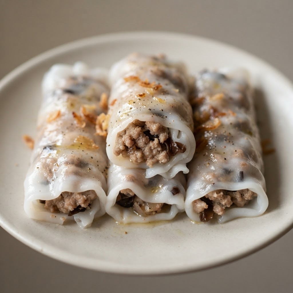 Steamed Rolls With Pork(4 pcs)