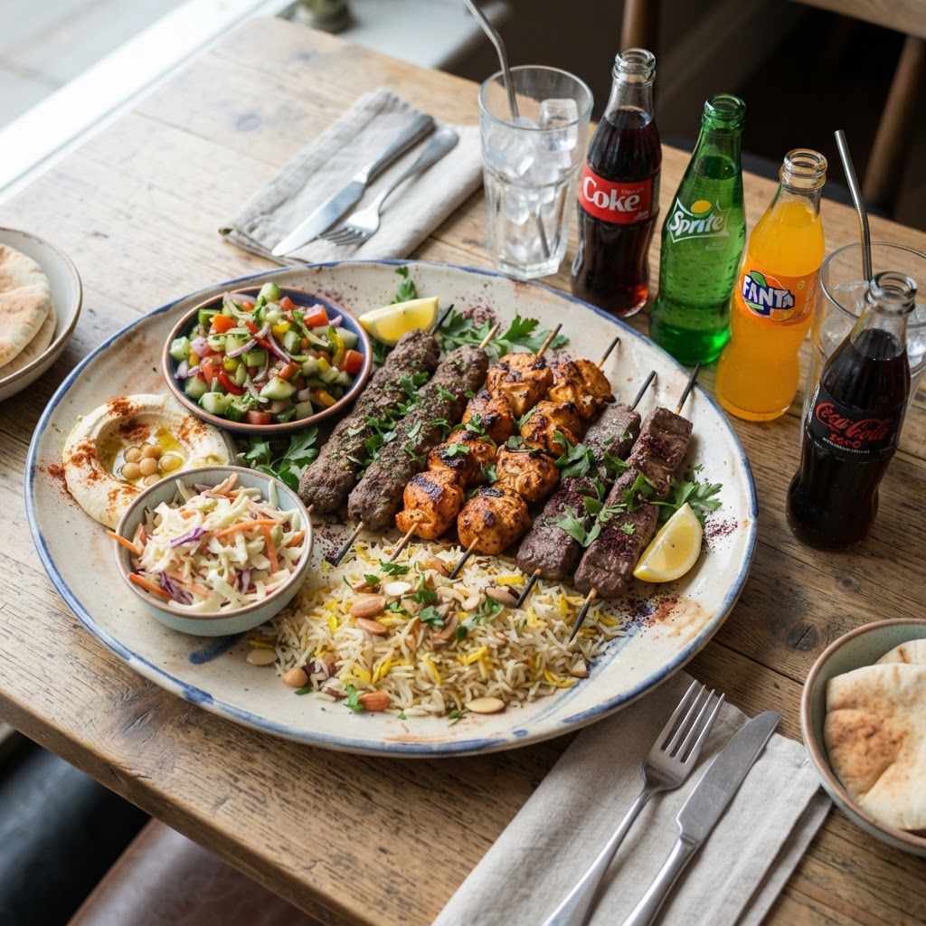 10 skewers 4 kebab 4 chicken 2 steak kebab tender