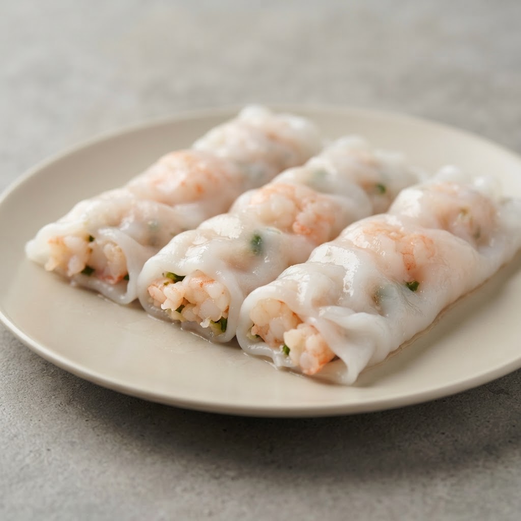 Steamed Rolls With Shrimp(4 pcs)