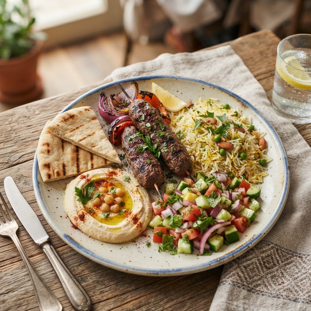 2 Skewers Beef Kebab