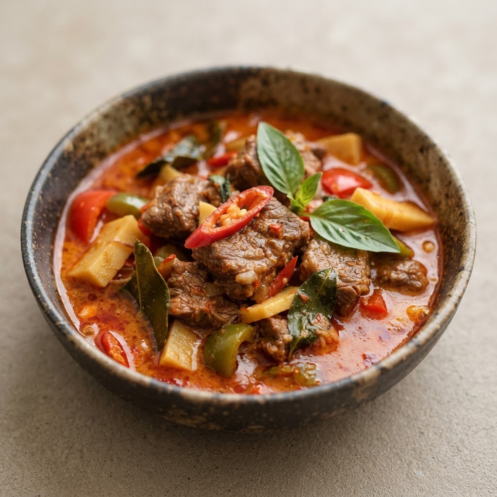 B-4. Red Curry Beef (Spicy)