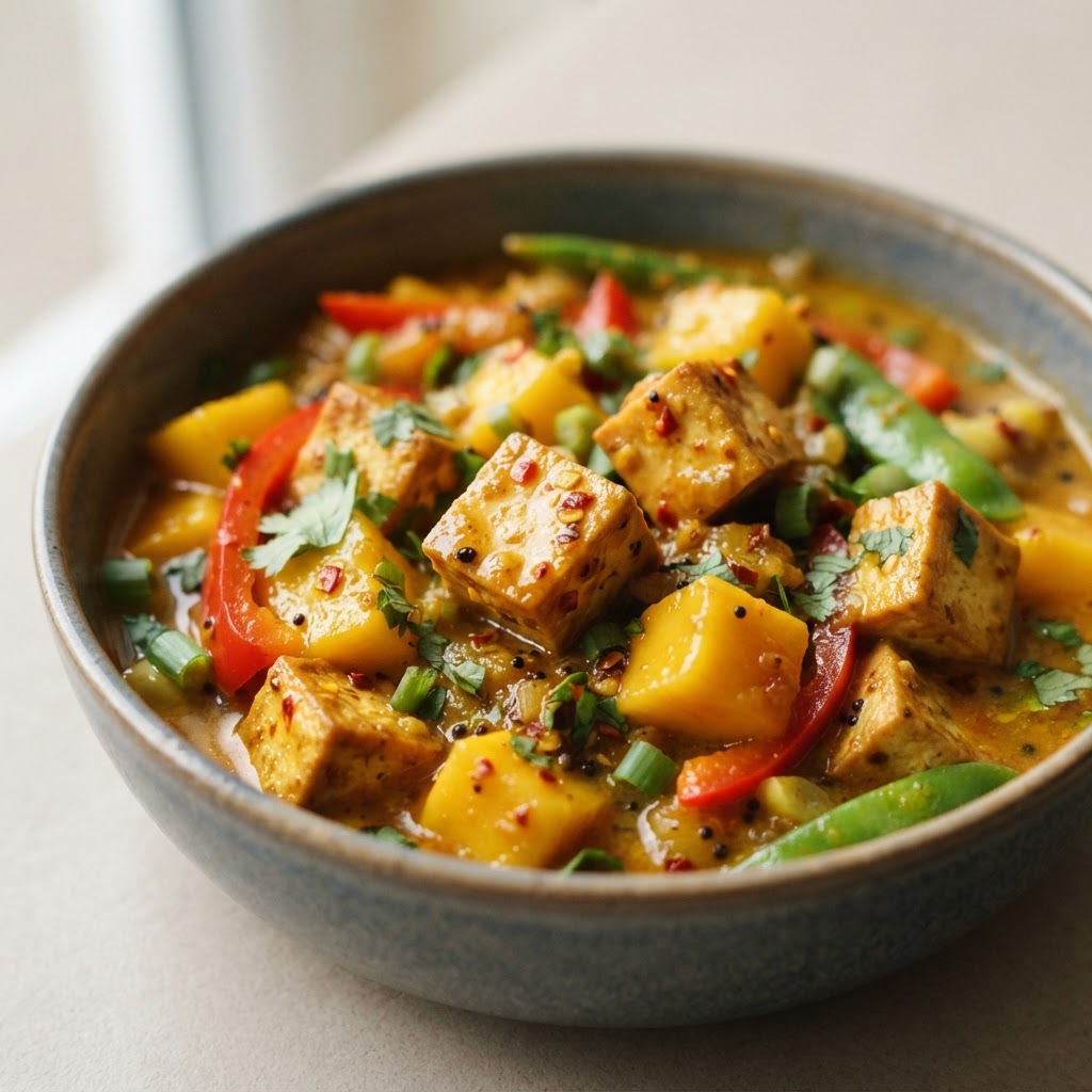 V-7. Vegetarian Mango and Tofu Dish (Medium Spicy)