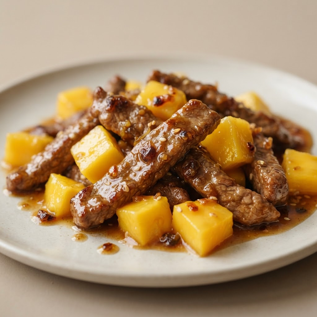 Mango Beef Lunch