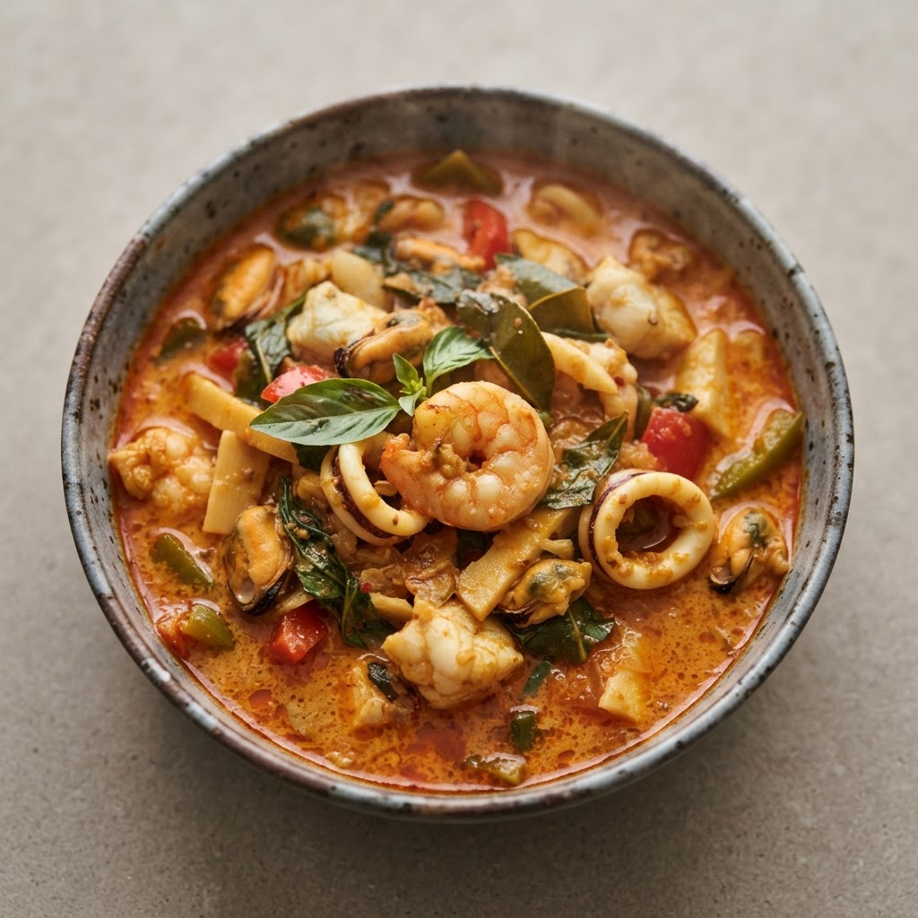 SF-9. Seafood Red Curry