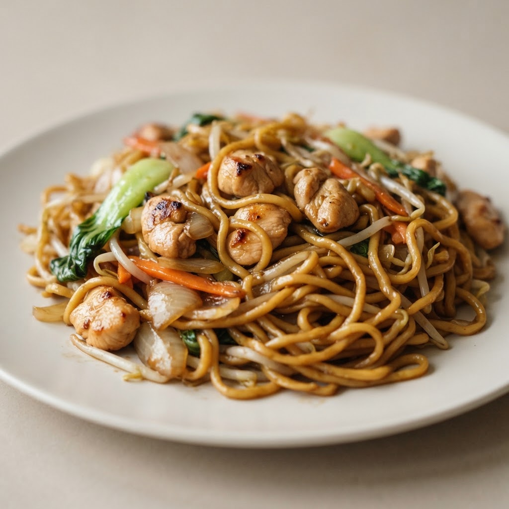 N-9. Chicken Egg Noodle Stir Fried