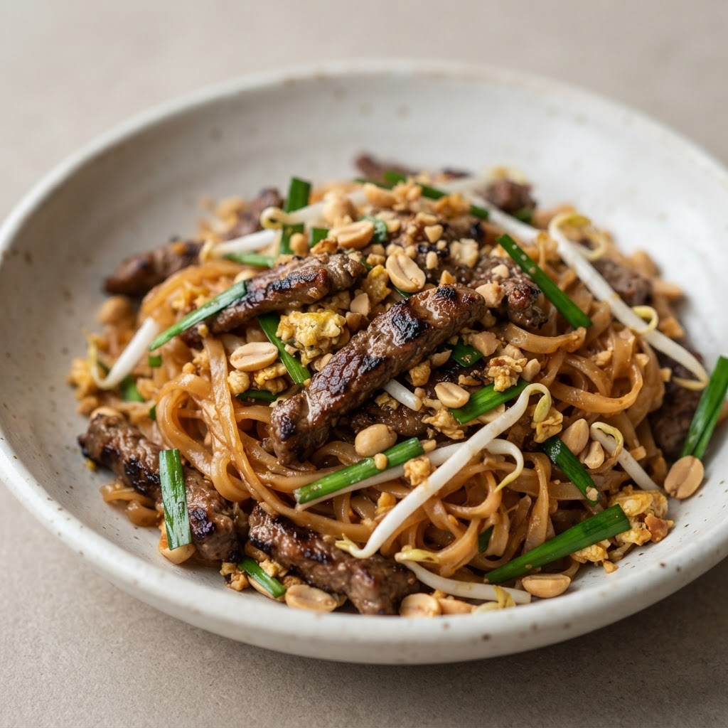 Beef Pad Thai Lunch
