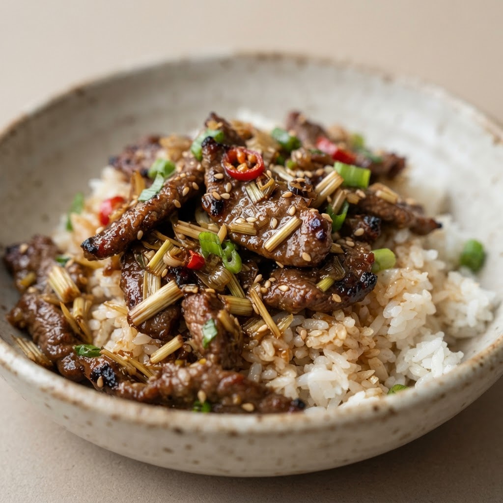 Lemongrass Beef Lunch