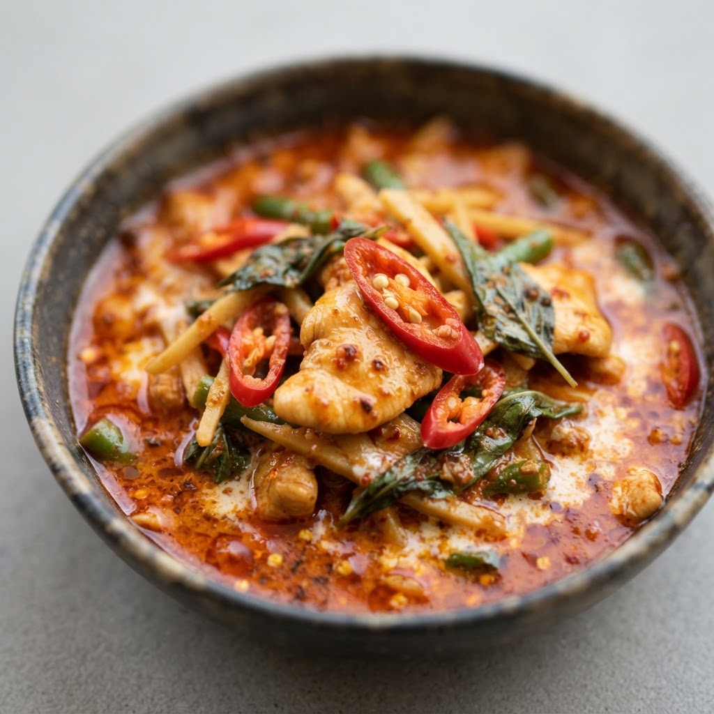 C-6. Red Curry Chicken (Spicy)