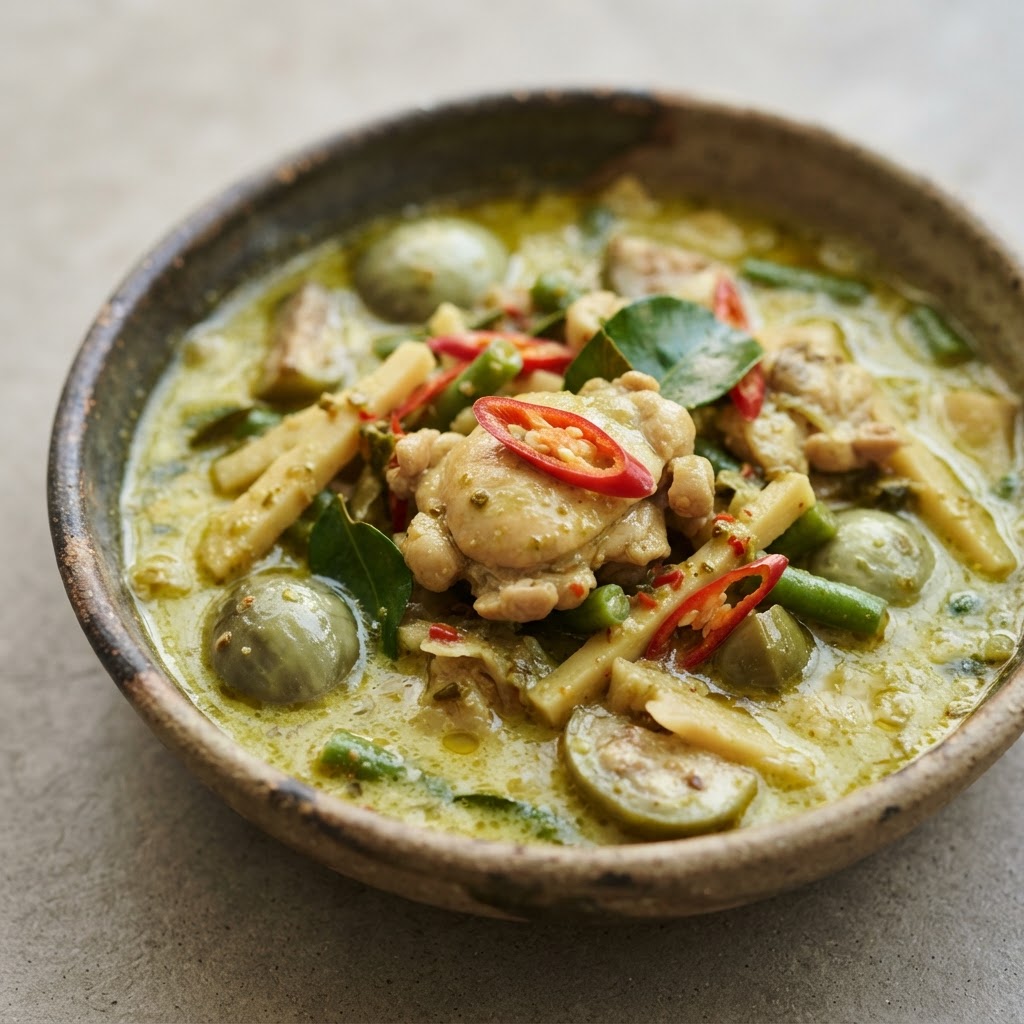C-5. Green Curry Chicken (Spicy)