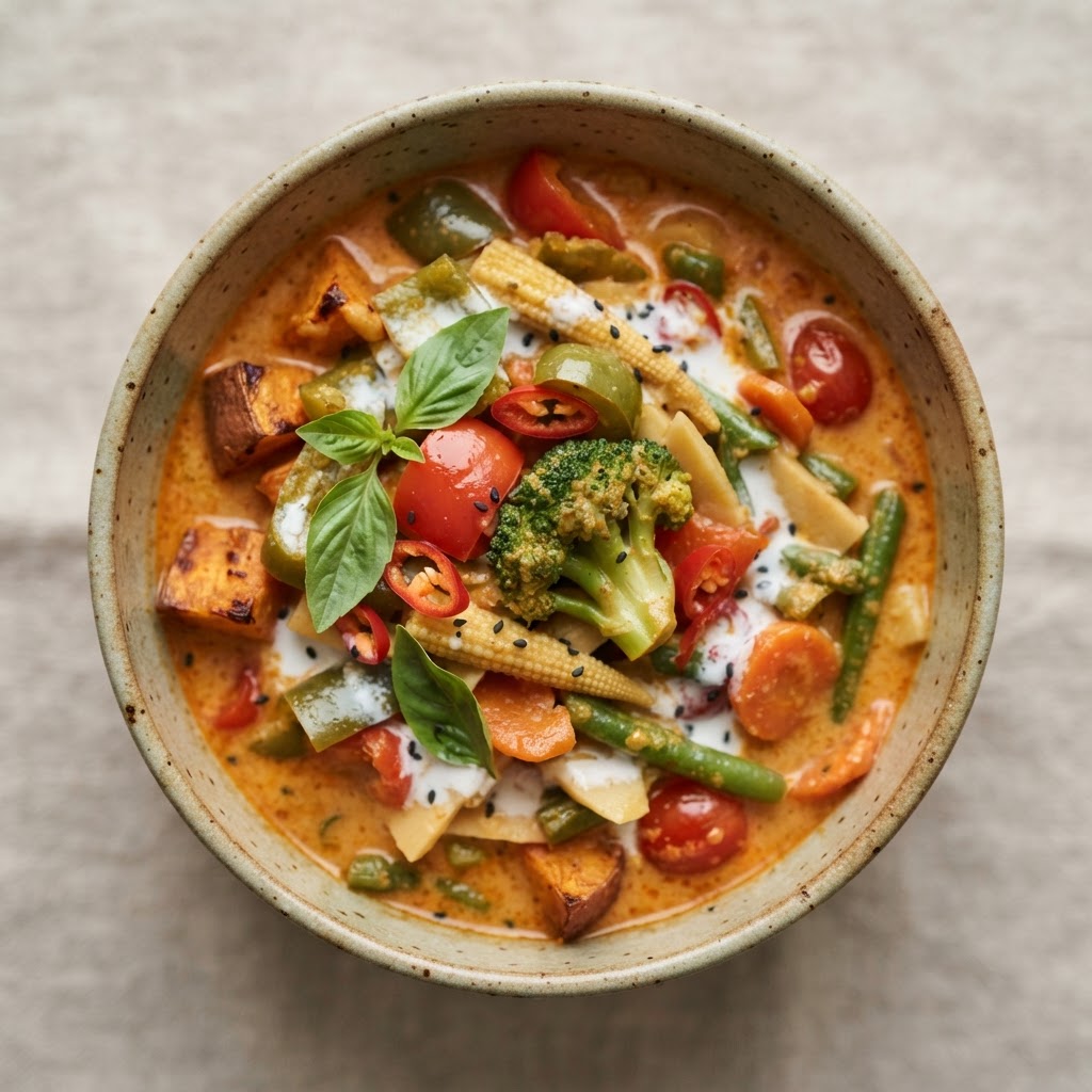 Red Curry Veggie Lunch