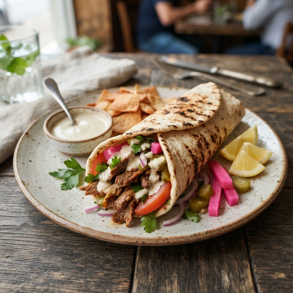 Beef Shawarma Wrap