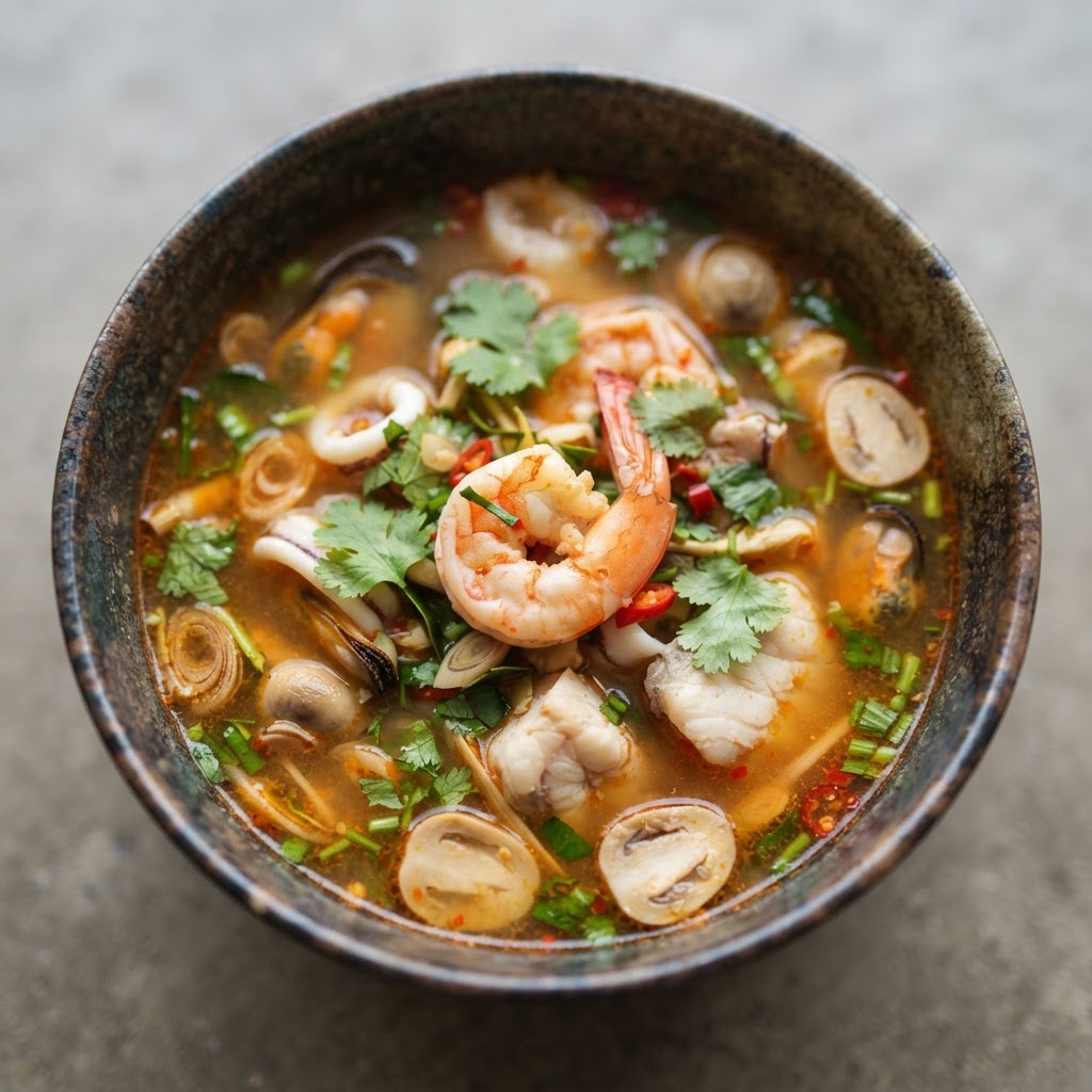 S-2. Tom Yum Seafood Soup