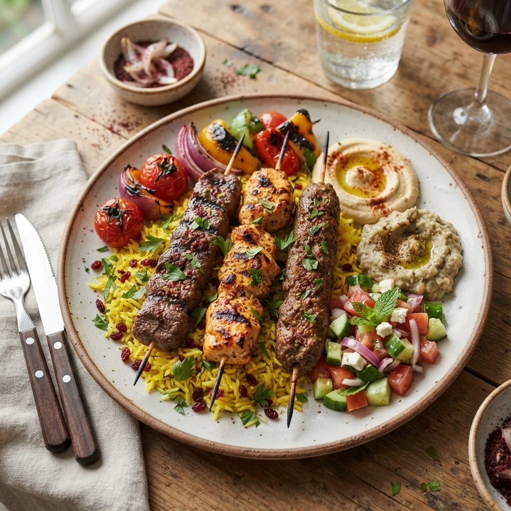 Trio Kabob Plate24