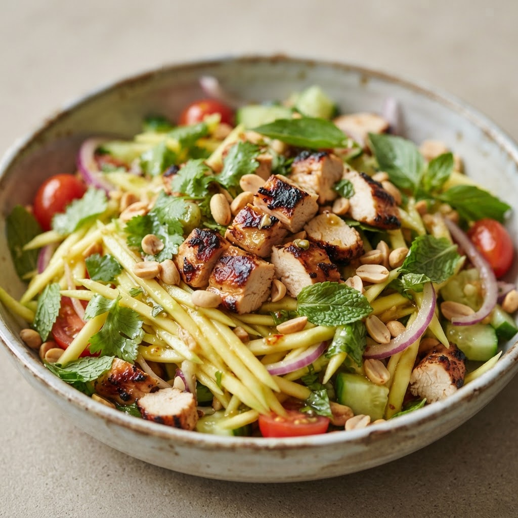 Mango Salad with Chicken Lunch