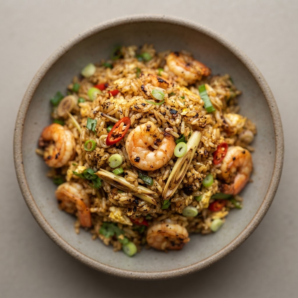 R-15. Shrimp Lemongrass Fried Rice (Extra Spicy)