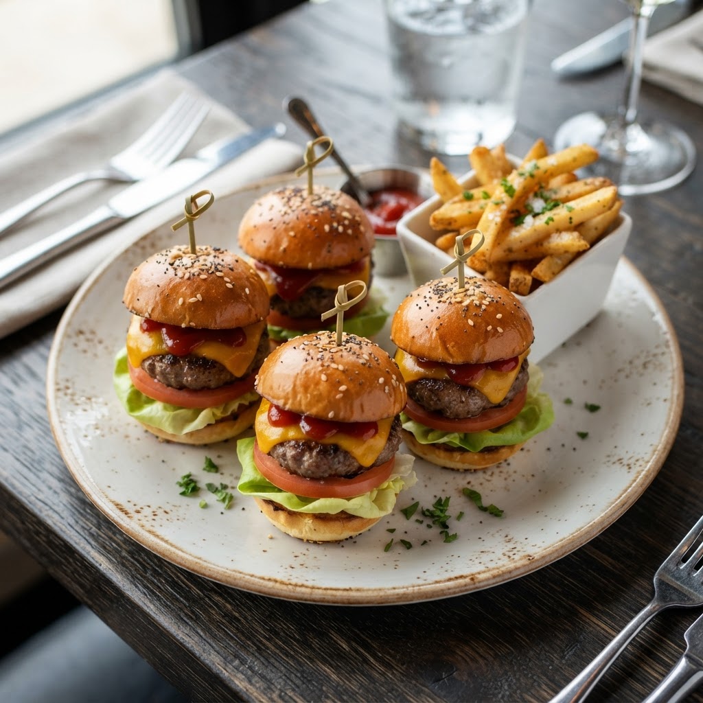 Mini cheeseburger