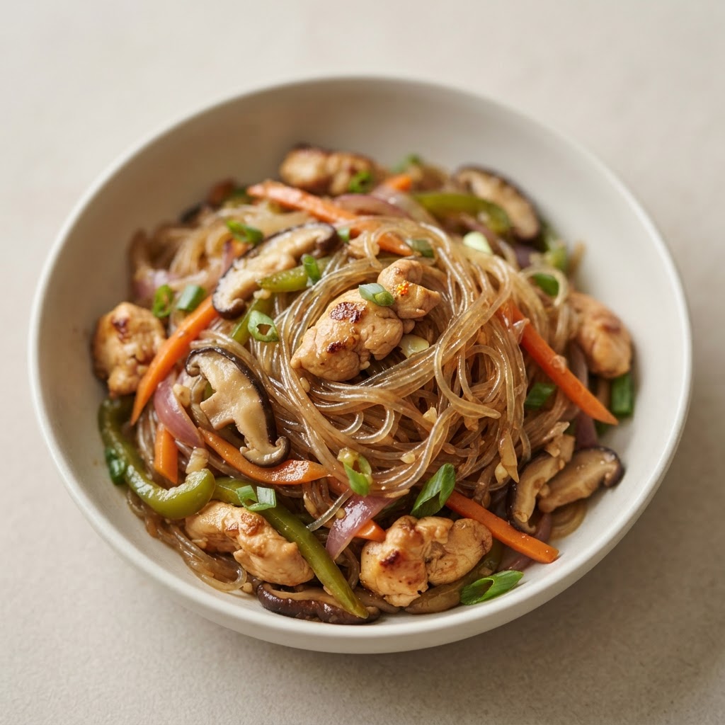 N-10. Chicken Glass Noodle Stir Fried