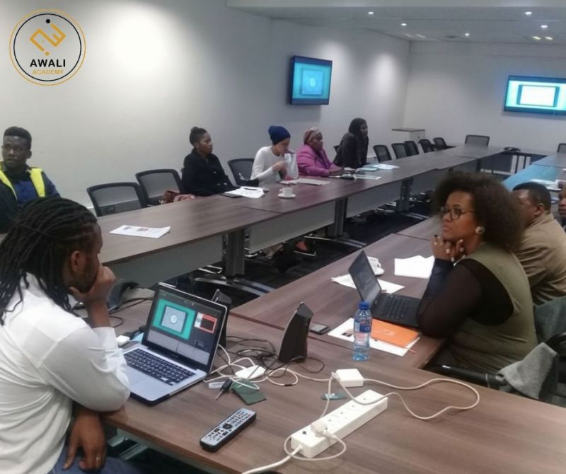 Awali Academy digital skills programme session with participants