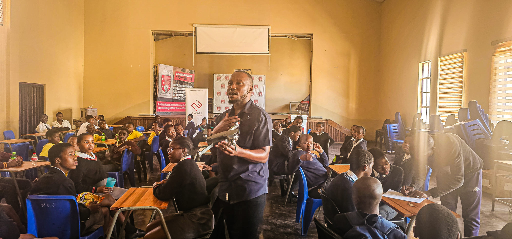 Awali Academy drone technology demonstration to school learners