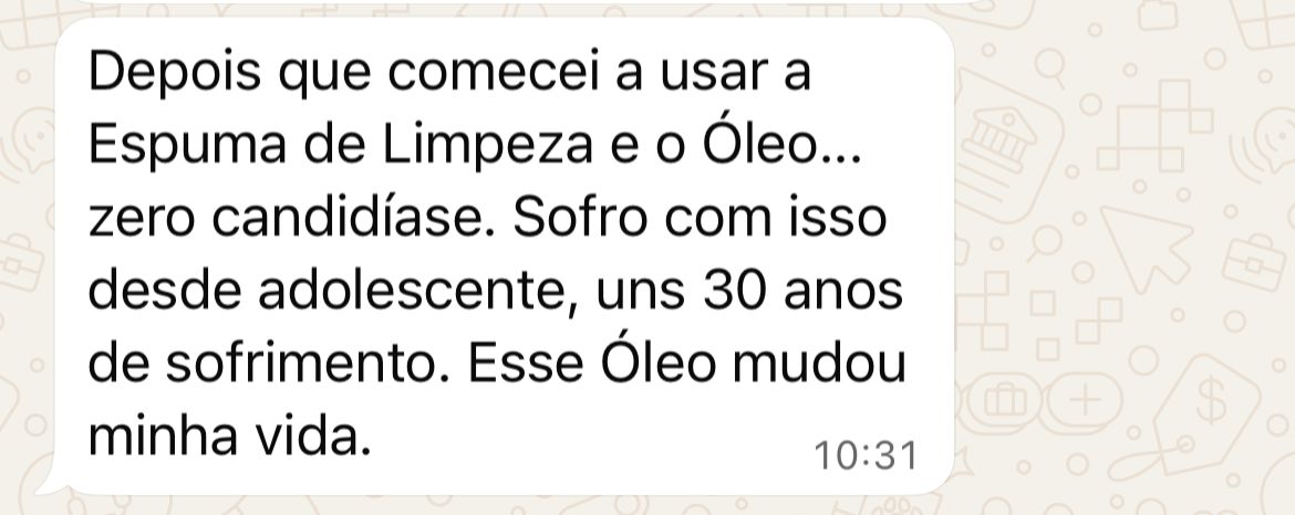 Relato real de 30 anos de sofrimento com candidíase e melhora com o Óleo Avozon