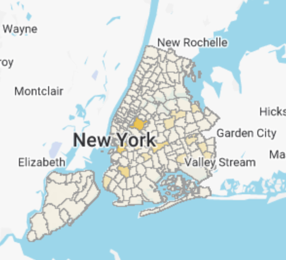 New York City targeting map