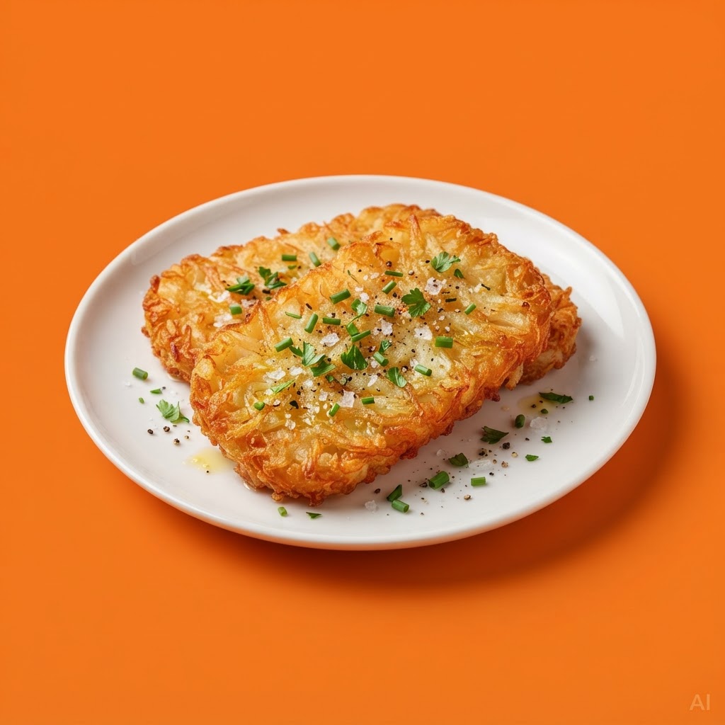 2 crispy hash brown