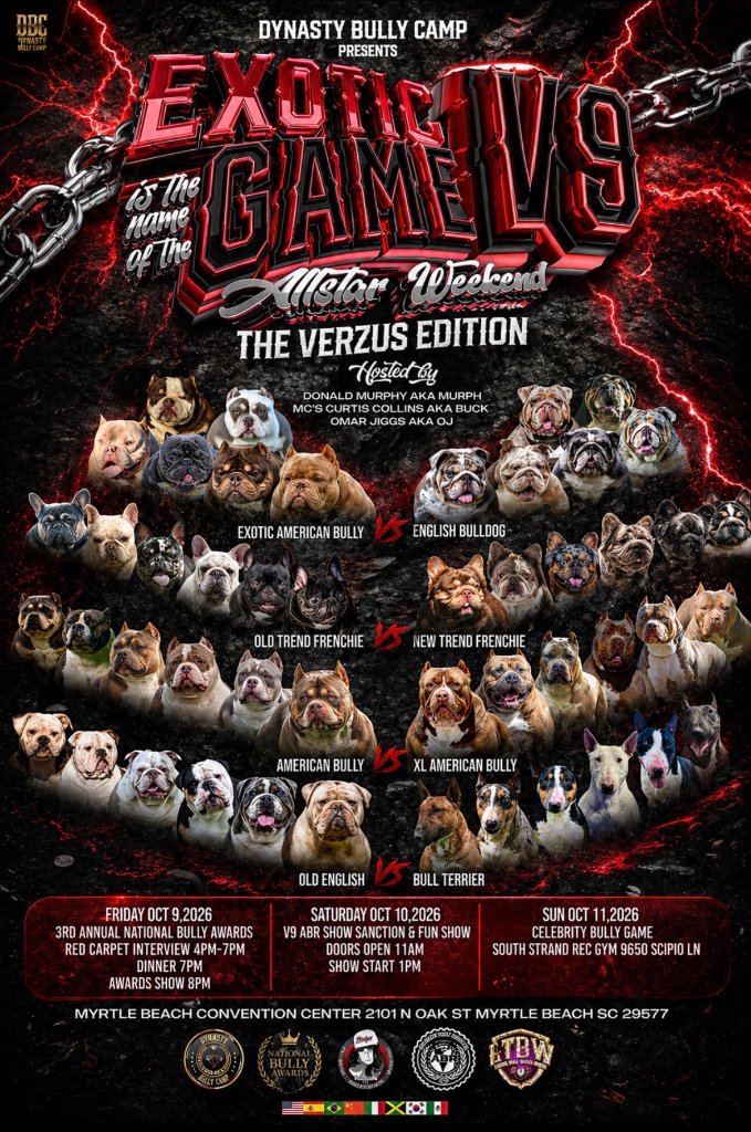 Exotic Game V9 - Dynasty Bully Camp Allstar Weekend Flyer