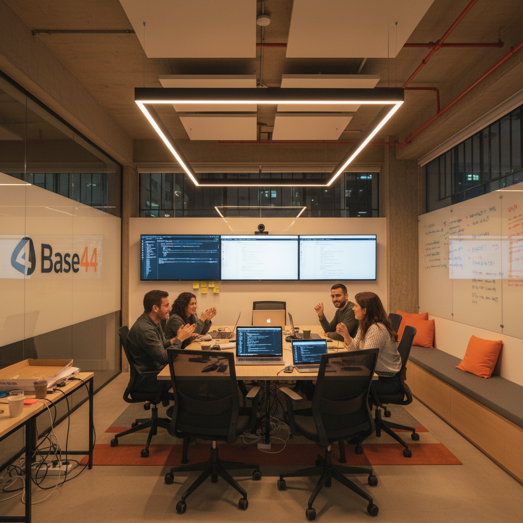 ביקור במשרדי Base44 - קבוצת הבילדרים המובילים