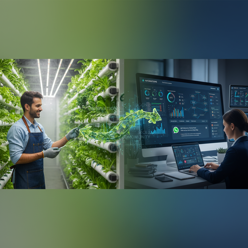 מחקלאות הידרופונית ל-CRM ב-Base44 - הסיפור שלי