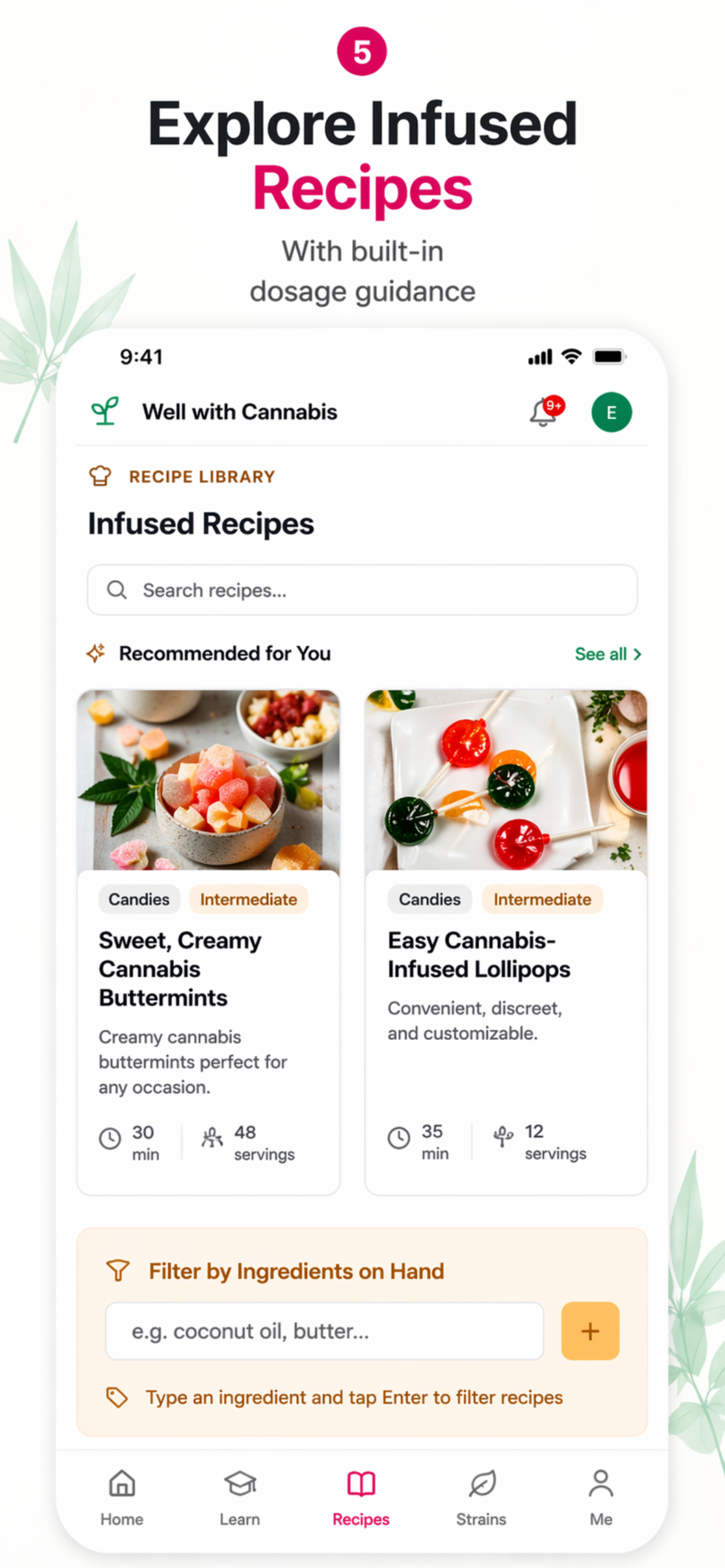 Explore infused recipes