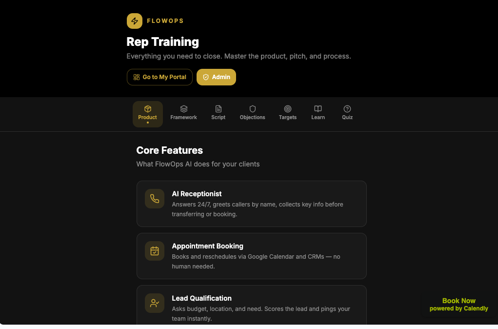 FlowOps Sales OS - Rep Training