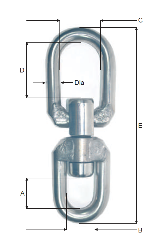 Stainless Steel Swivel FL