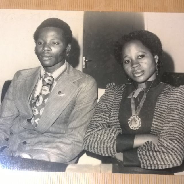 Vintage couple portrait