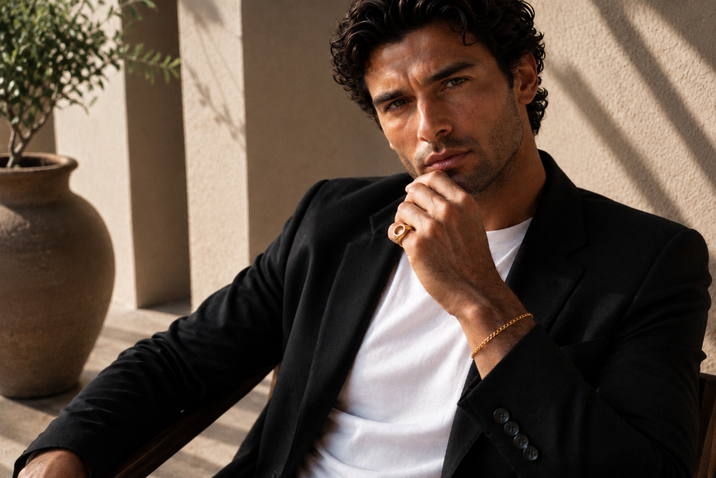 NIXIR luxury men's jewelry portrait