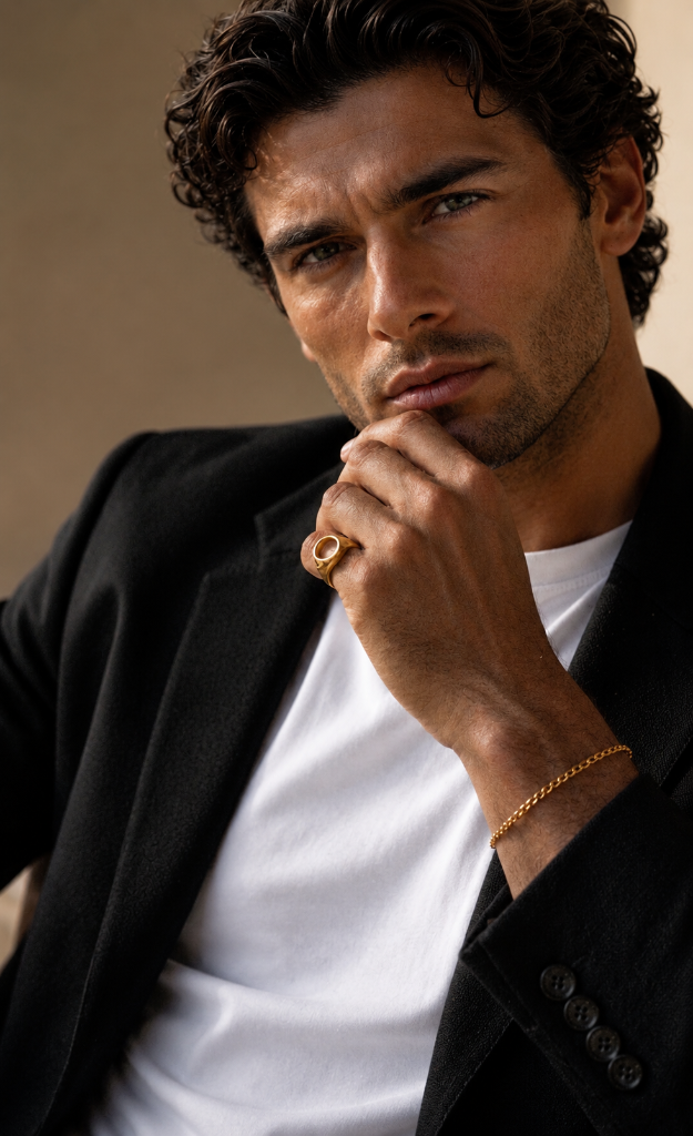 NIXIR luxury men's jewelry portrait