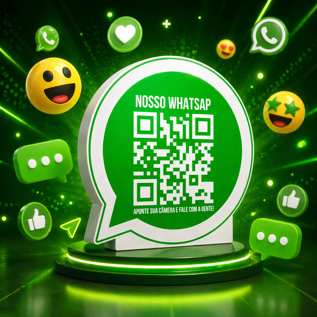 PLACA QR CODE - WHATSAPP