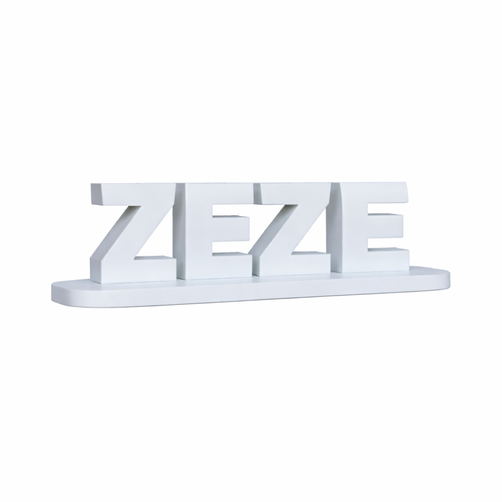 PLACA DECORATIVA 3D PERSONALIZADA - NOME DUPLO