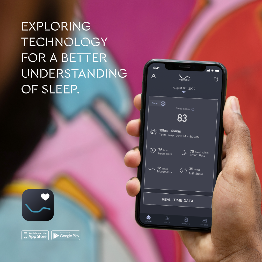 Application Ergomotion — suivi du sommeil sur smartphone