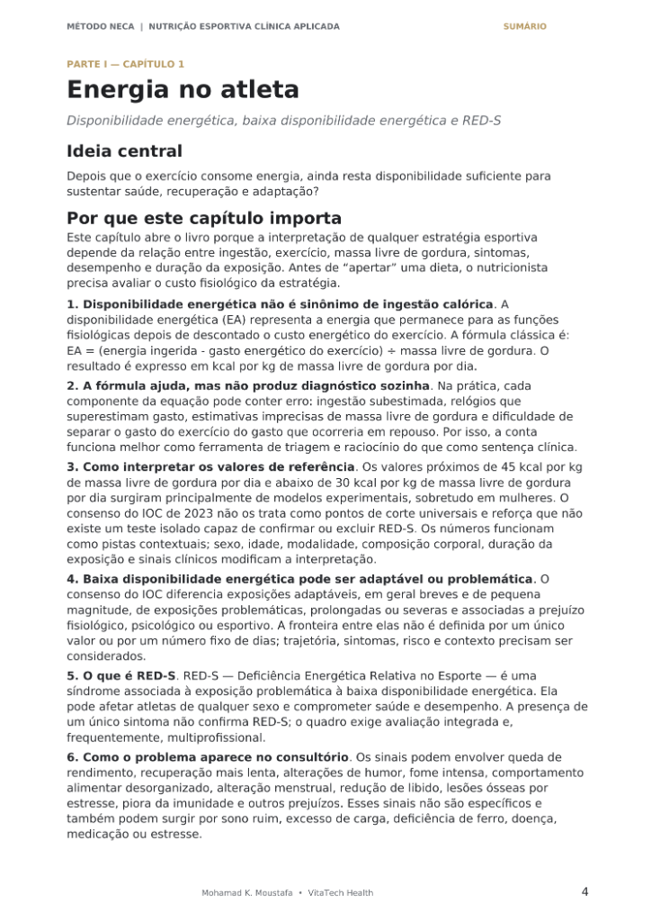 Página Energia no atleta — Edição completa