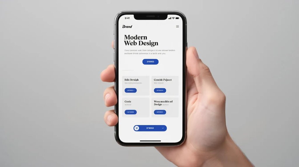 Mobile-first web design with responsive layout and thumb-friendly navigation