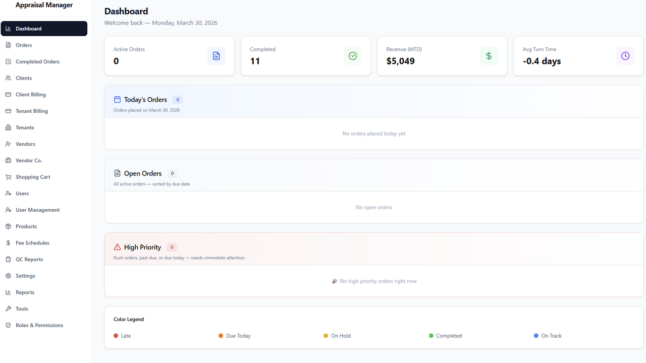 Advanced Multi Tenant Order and Task Management app template preview