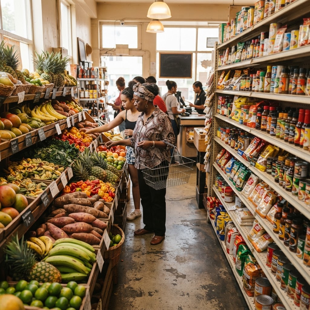 Local grocery store in Jamaica