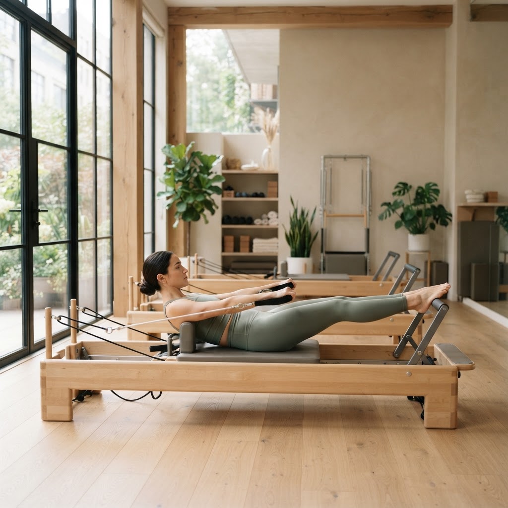 Experiència BEFLOW: 1 Classe Privada + 4 Sessions de Pilates en Grup Reduït