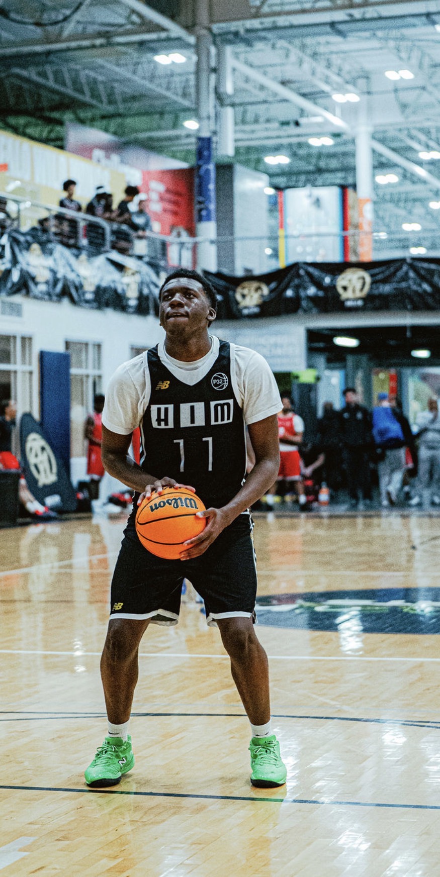 HIM League Basketball player free throw focus - Youth basketball training Delaware Maryland Pennsylvania