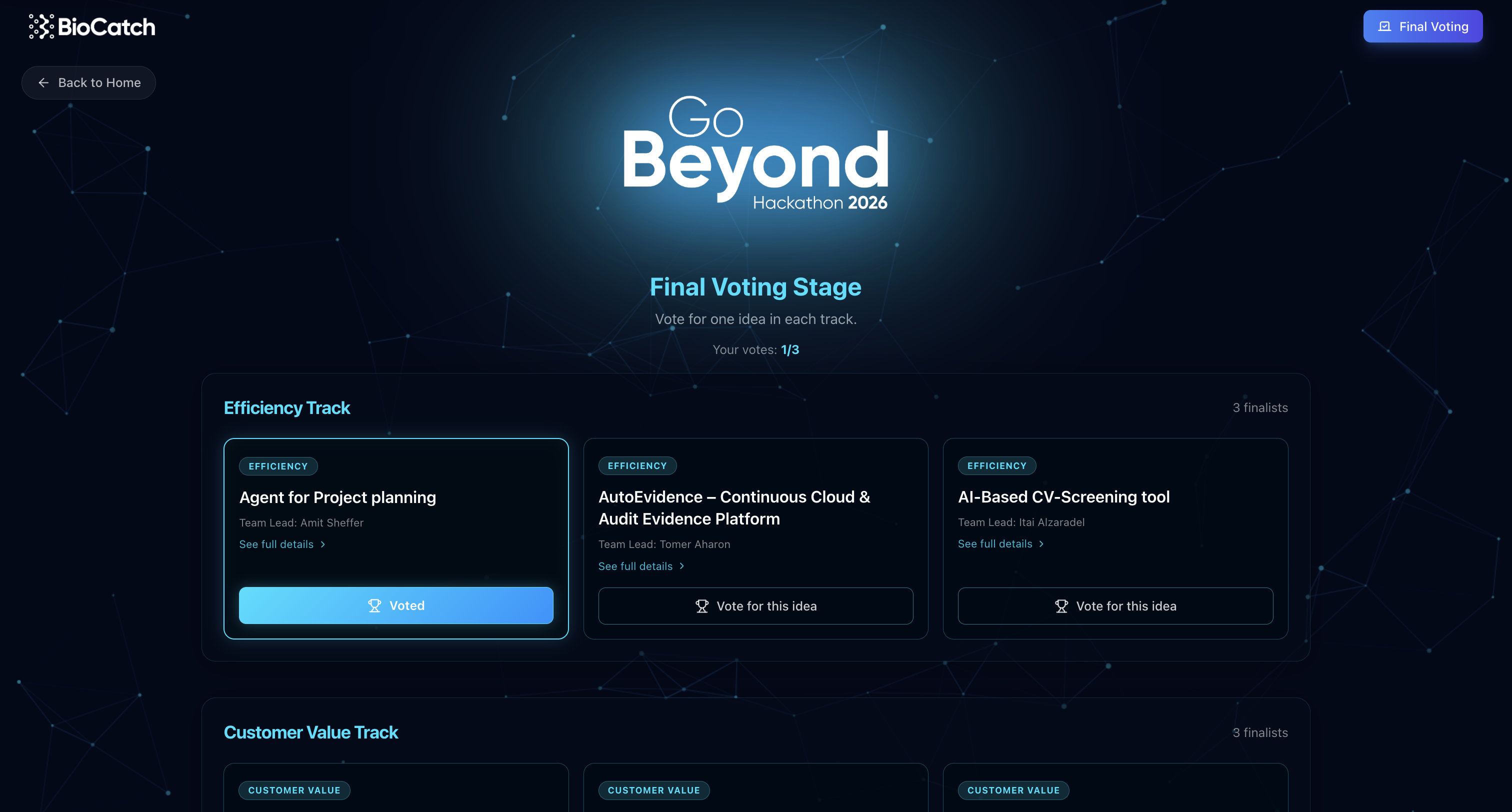Hackathon Stage GTM template preview