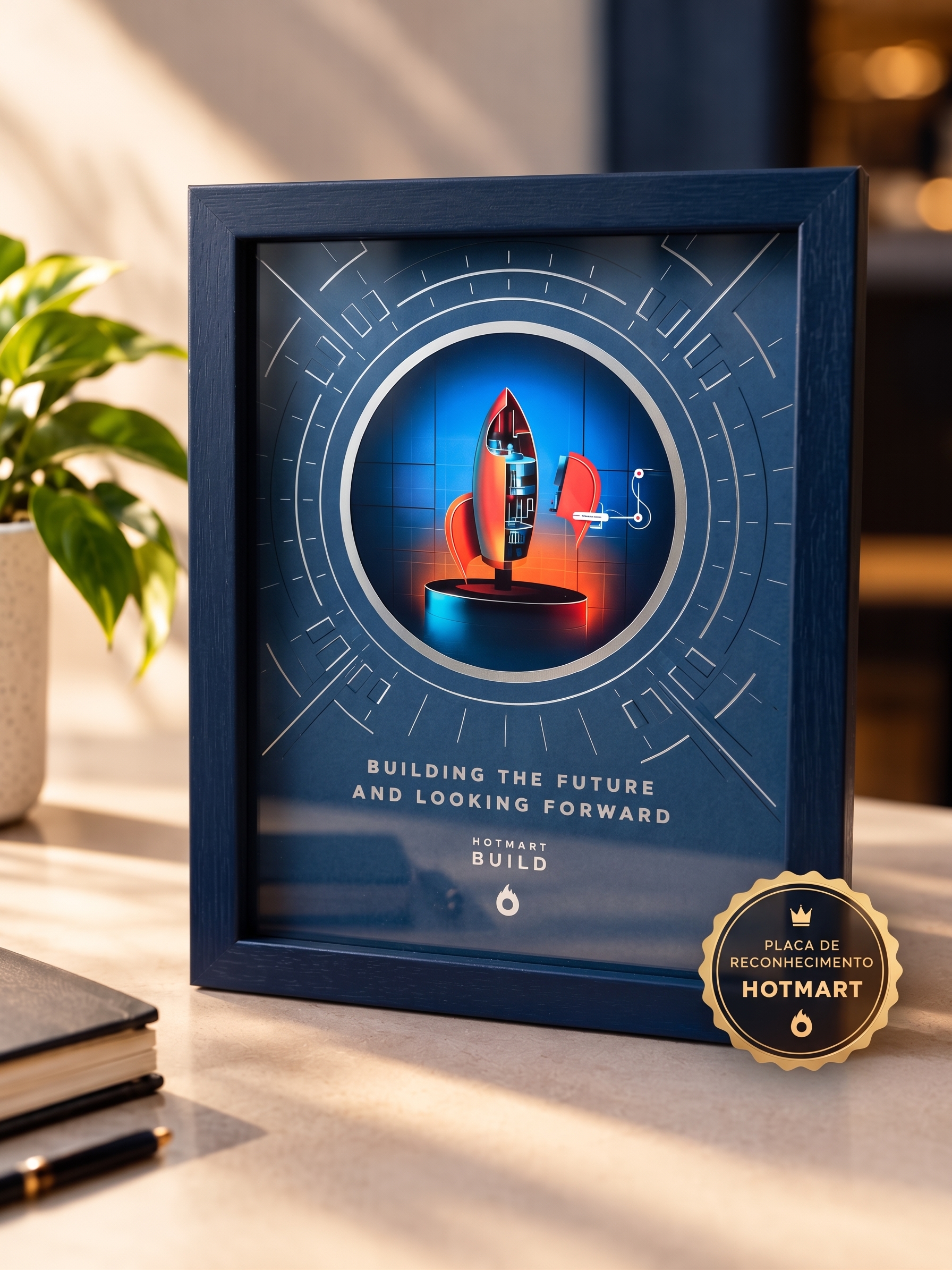 Placa de Reconocimiento Hotmart - Evolving