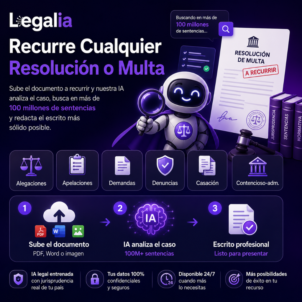 Recurre Cualquier Resolución o Multa